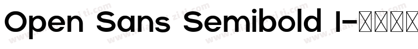Open Sans Semibold I字体转换